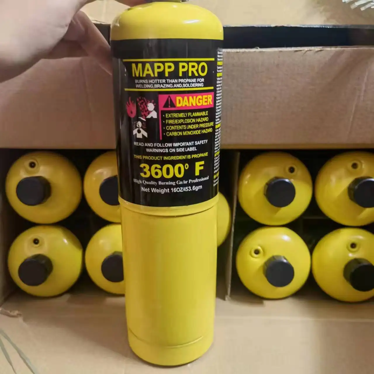 Utranee 452G Mapp Gas bottle Cylinder Torch Pro Gas Welding Hand-Torch for Welding & Soldering Supplies