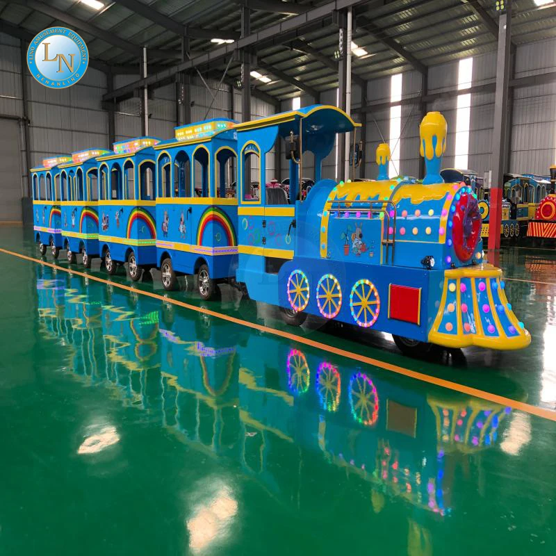 Train Ride Manufacturer Fairground Theme Amusement Park Sightseeing Road Tourist Trackless Train For Sale