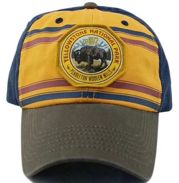 
100% Cotton washed distressed vintage customized felt woven patch applique sport baseball dad cap hat 