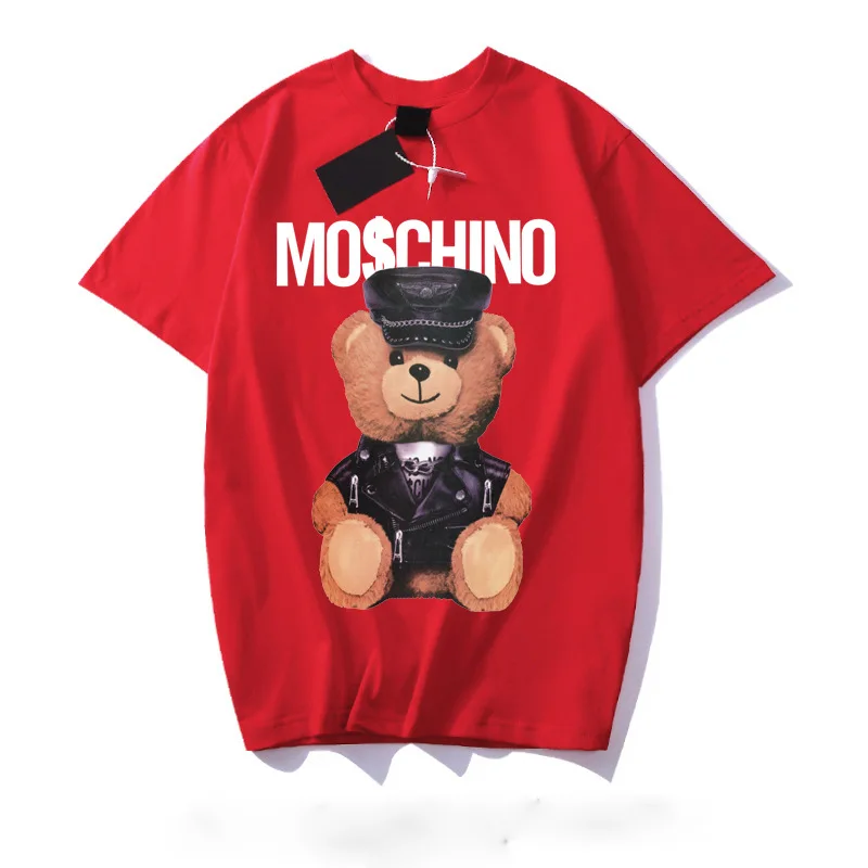  2020 summer Women little bear pattern short sleeve o neck loose t shirt for women with plus size casual streetwear tops