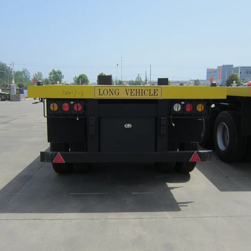Китайского производства компании тяжелый 12m грузовой прицеп бортовой полуприцеп