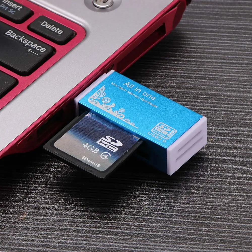  4 в 1 USB 2 0 Micro SD/TF SDHC PRO Duo кардридер адаптер мини цвет