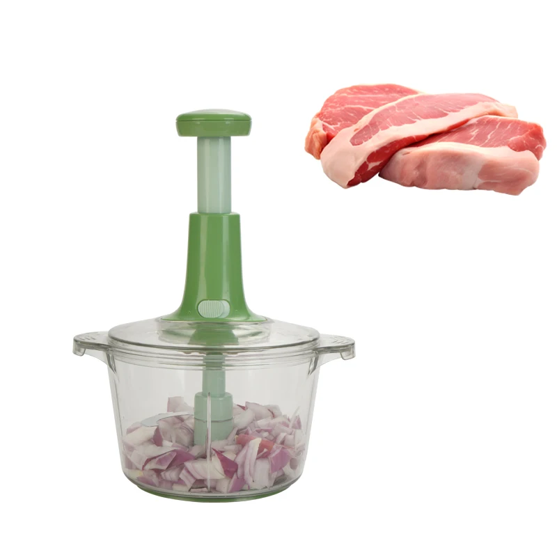 Quick-Press Handheld Garlic & Onion Chopper Salad Vegetable Slicer and Cutter Fruit & Vegetable Tools