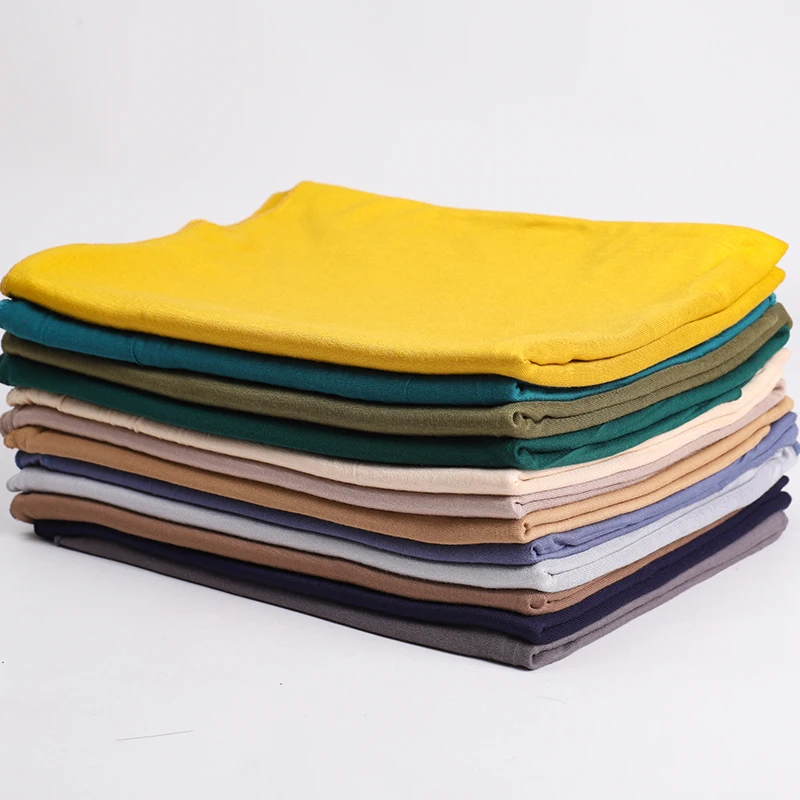 polyester Jersey shawl Islamic Wholesale Fashion Jersey cotton Muslim Hijab Scarf women