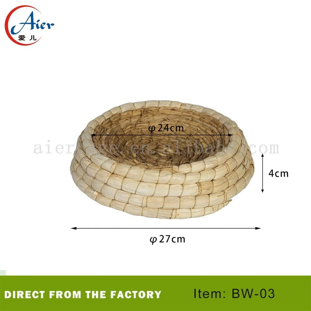 Wild Nesting Outdoor Garden Natural Coconut Shells Mini Country Style Simulation Twig Solid Wooden House  For Bird Nest Plastic