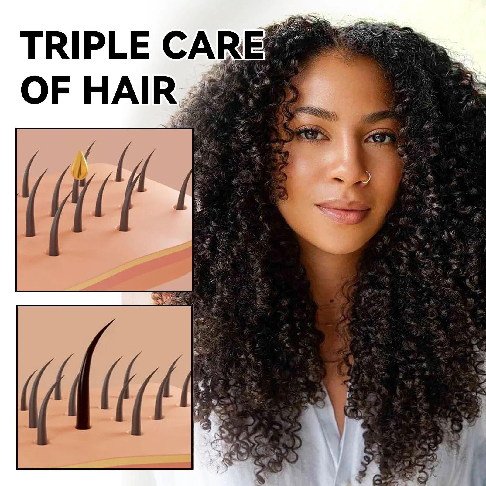 OEM Organic Strenthening Repair ingrown hair Serum Extract Hair Growth Oil bottles for black women ordinary