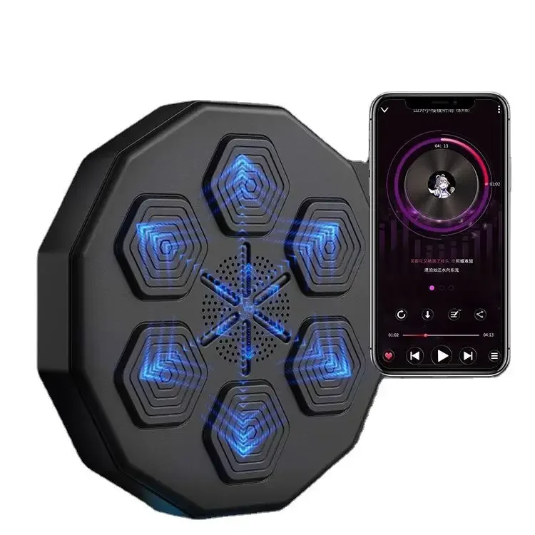 YUNPAO Music Boxing Machine Wall Mounted Led Light Boxing Equipment With Bluetooth