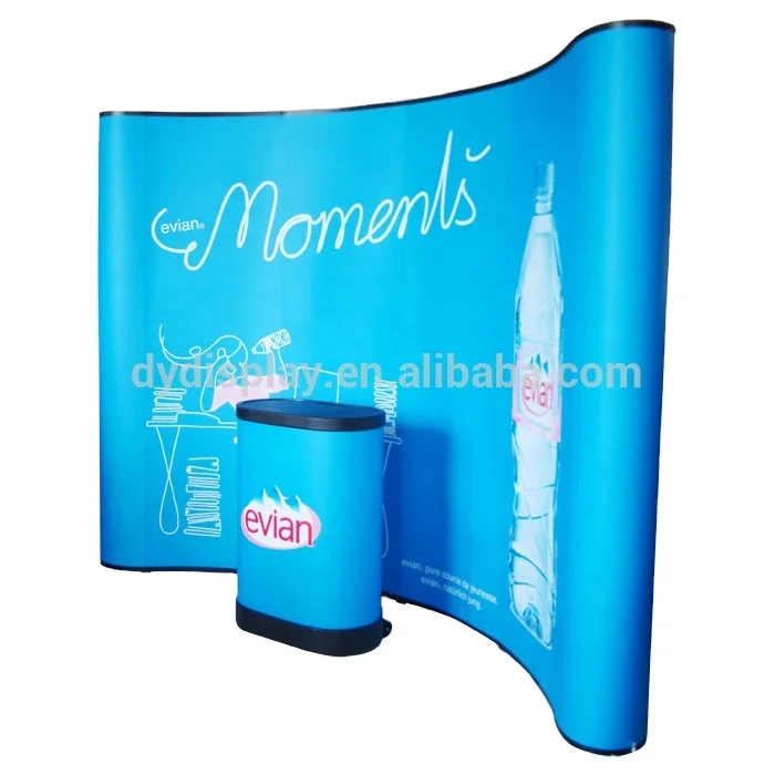 Promotional PVC panel magnetic aluminum pop up backdrop stand