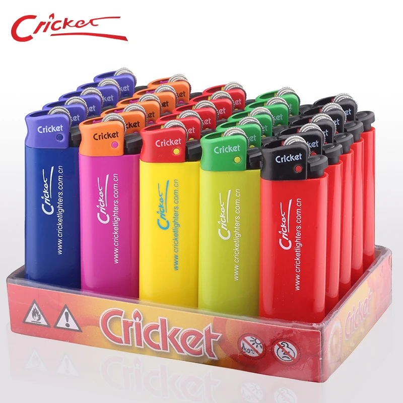 
Factory custom bulk cheap plastic gas disposable cigarette Cricket lighters 