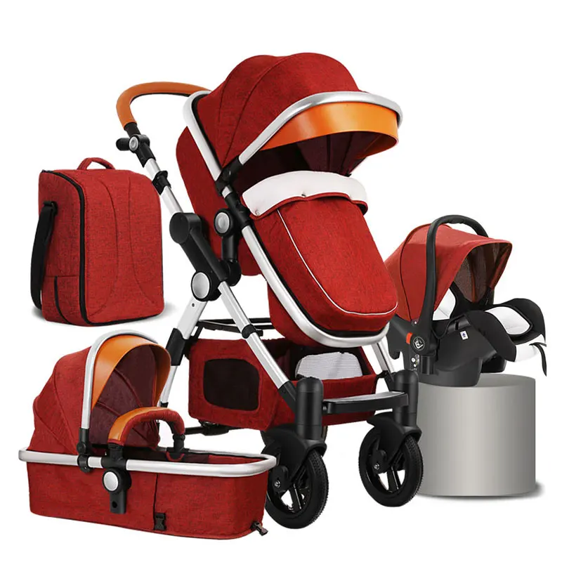 New Born 4 In 1 Baby Buggy, Buy Luxury Foldable Baby Carriage, Customized Premium Baby Strollers/
