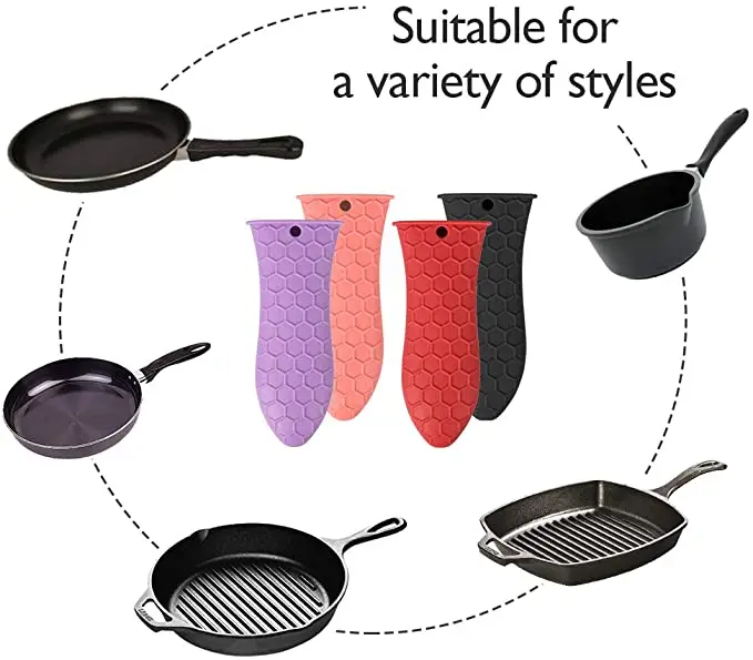 YDS Silicone Hot Handle Holder Rubber Pot Sleeve Grip