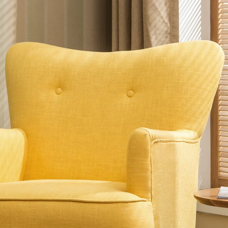 
Modern Nordic Style Fabric Accent Chair Armchair for Living Room 