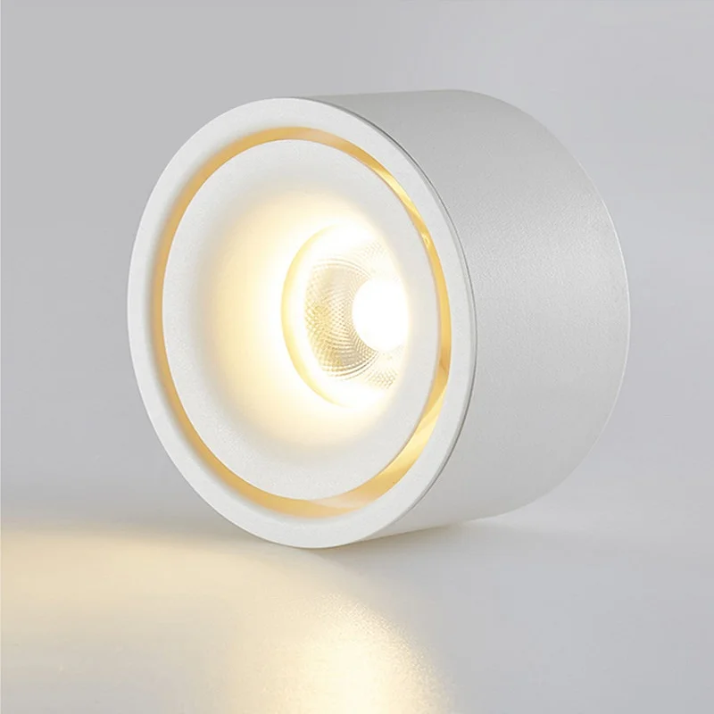Modern Design Indoor LED Downlight IP44 Rated 7W 10W Aluminum PC Body Warm White Cold White Emitting Surface Mounted Home Hotel