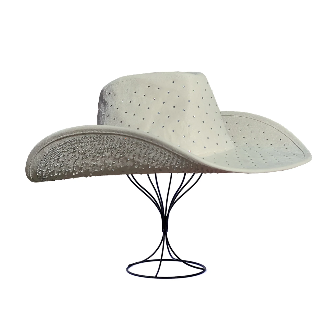 Raw Brim Pink Cowboy Hat Western Cowboy Felt Shaped Hat Cowgirl Hat for Halloween Christmas Party Cosplay Costume