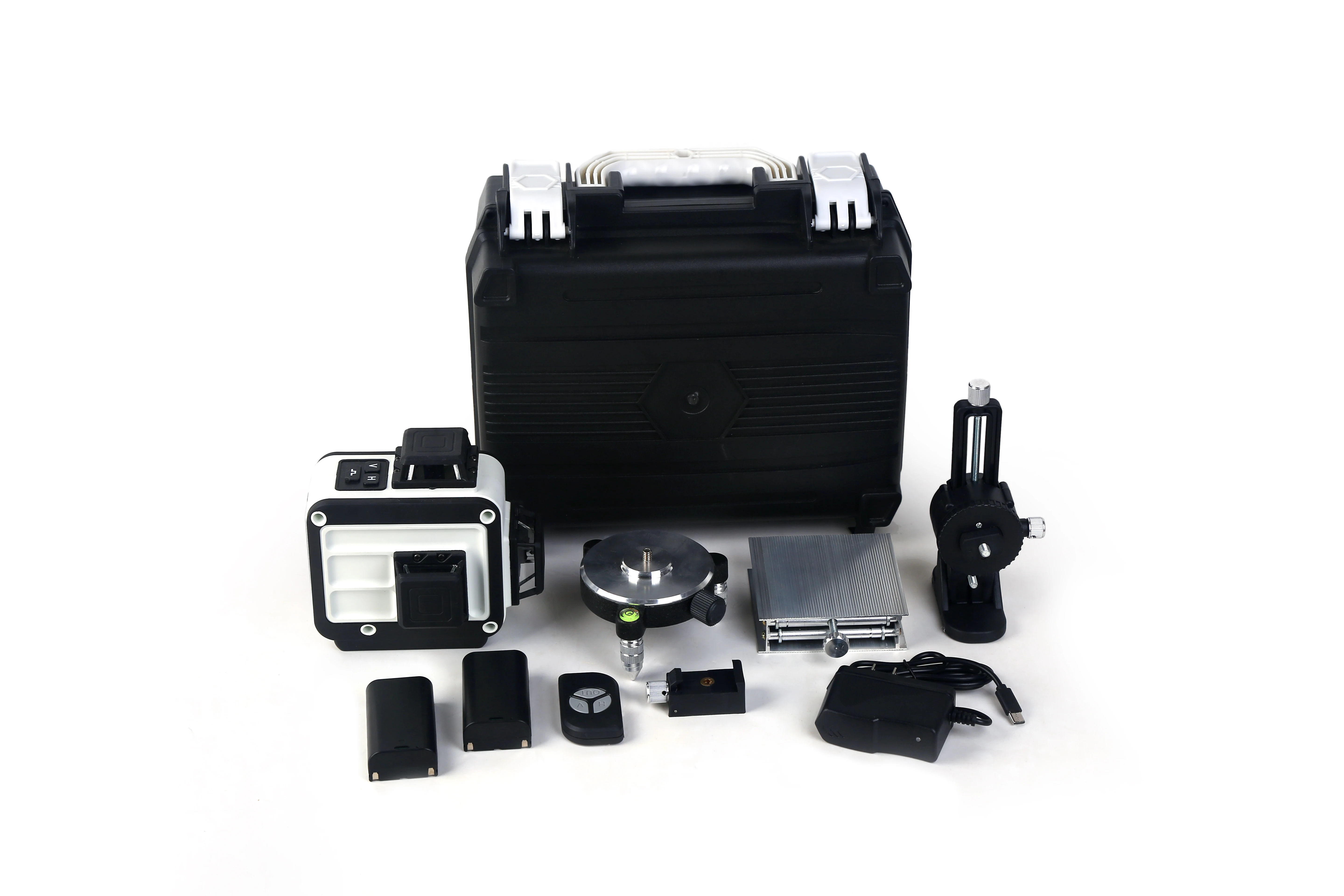 12 Line Laser Level Self-Level ing Wireless Remote 3D Horizontal und vertical Powerful Cross Green Beam mit Stativ