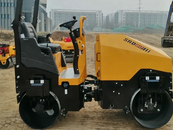 Китайский лучший бренд SRD016W 1.6Ton двойной барабанный Траншейный дорожный каток высокого качества