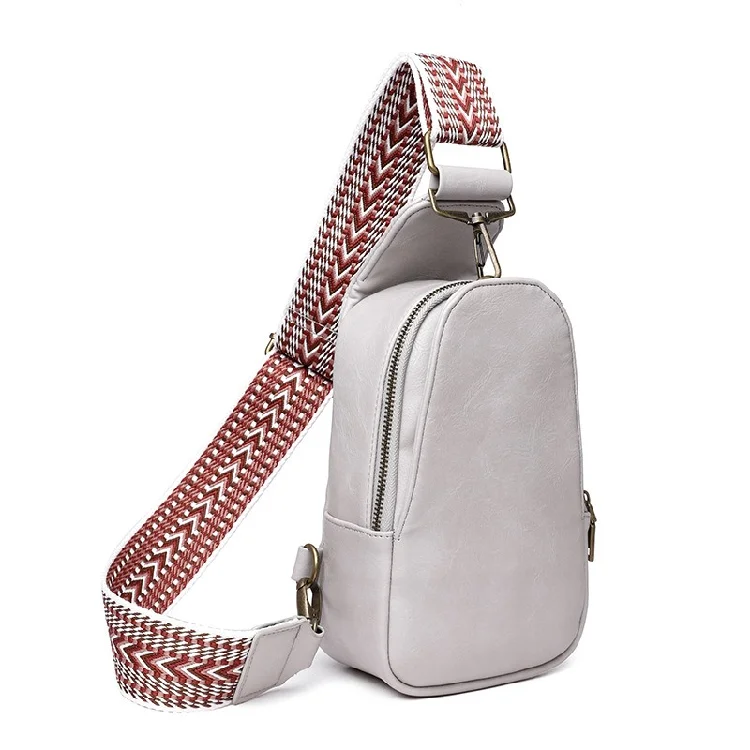 Western 40 colors sling bags woman leopard printed aztec boho PU leather sling bag crossbody fanny bag for women