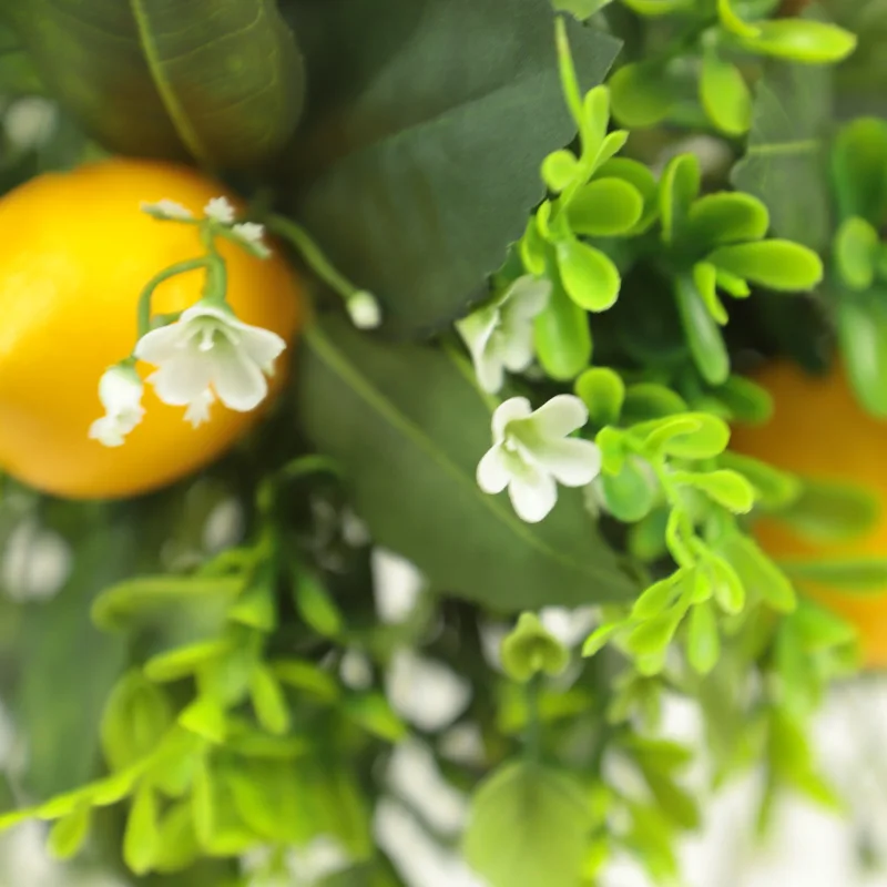 New Design Plastic Artificial Potted Globular Lemon Tree With Fruit Wholesale Artificial Plant For Indoor Decoration