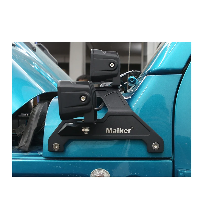 A pillar light holder for Jeep wrangler JL 4*4 Offroad car light bracket double accessories from Maike