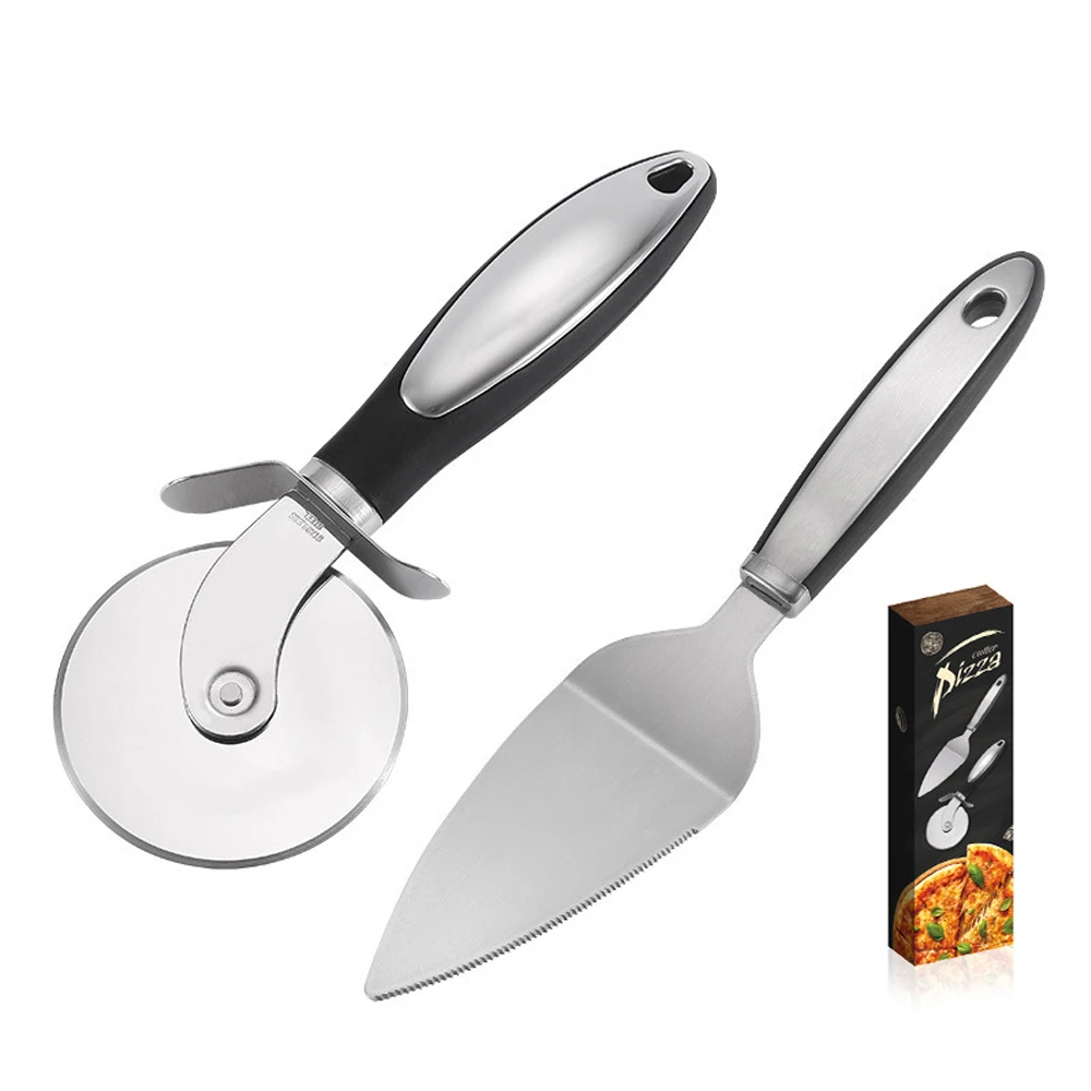 Многофункциональный кухонный инструмент для пиццы, ручка из материала RTF, ручной резак для торта, рокер