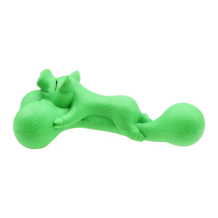 Factory Made Custom Natural Rubber Reduce Anxiety Pig with Bone Chew Toy for Dog