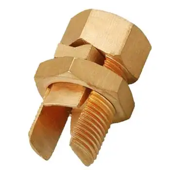 Brass split bolt clamp connector