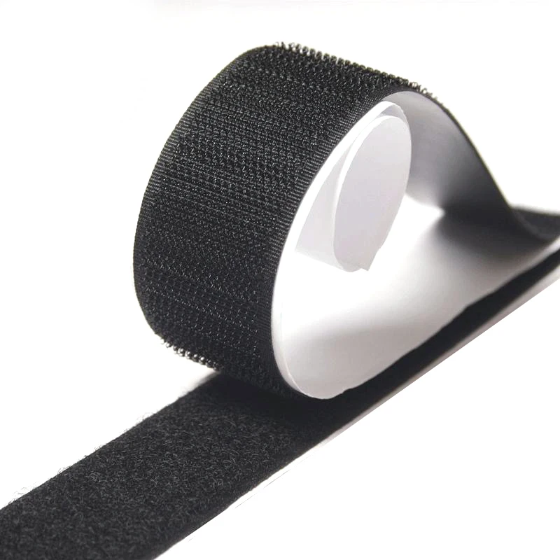 Self-adhesive ring strap Self-adhesive stretch hook-and-loop fastening strap custom size Nylon cloth Velcro loop on one side