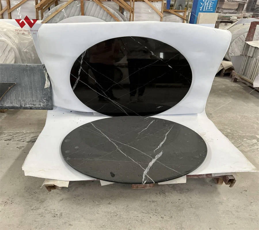 High Quality Home Furniture Smart Design Wholesale black marble China Living Room Furniture Stainless Steel Coffee Table