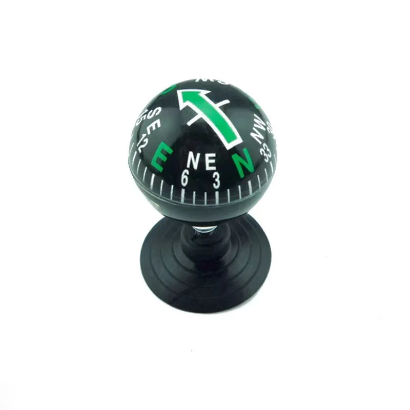 Dashboard Compass For Cars Multi-Functional Guide Ball Shaped Compass Boat Compasses With Suction Cup Dashboard Ornaments For
