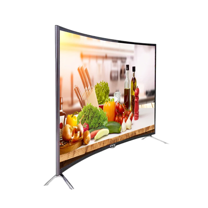 Оптовая продажа изогнутые/телевизор с плоским экраном QLED телевизор 4K Smart TV Большие размеры 32-43 50 55 65-75-85 100 дюймов цифровой DVB-T2/S2 UHD