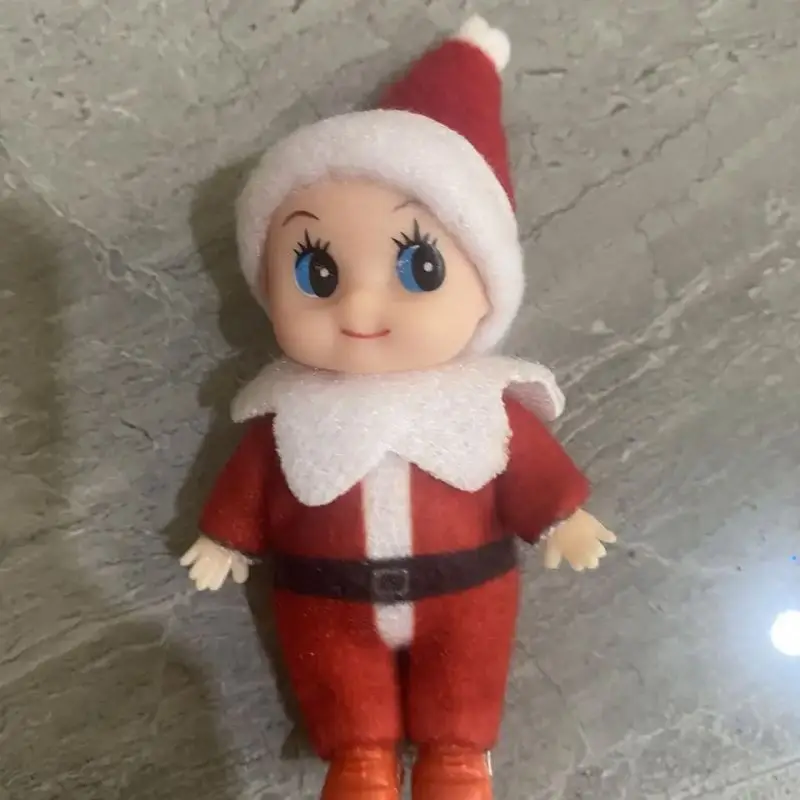 Hot Sale Shelf Christmas Decorative Stripe baby elf doll Xmas Ornaments Gifts For Kids