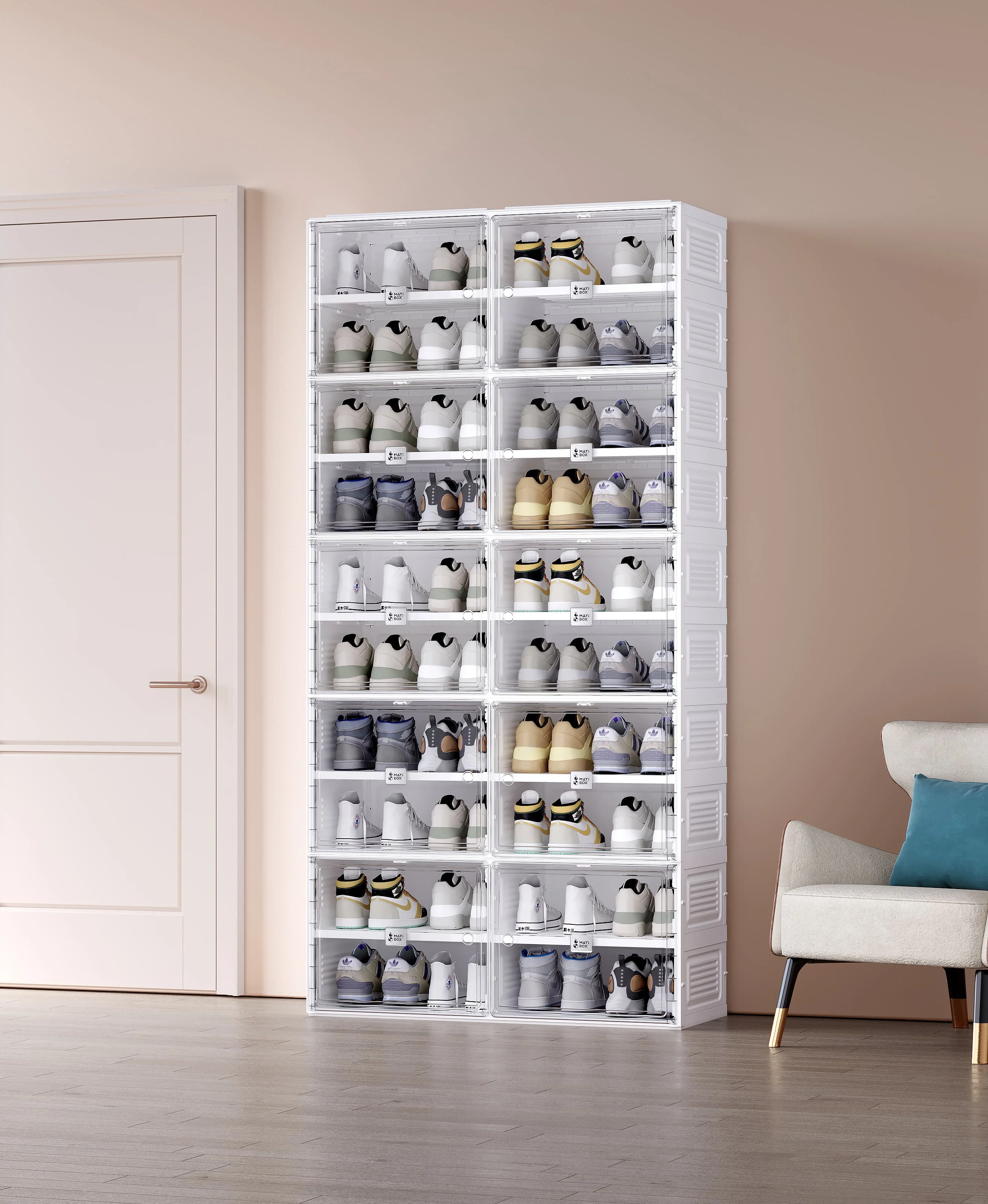 antbox shoe cabinet luxury style modern style corner shoe cabinet solid wood shoe rack cabinet