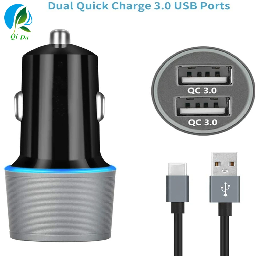  Быстрое Автомобильное зарядное устройство USB C совместимо с Samsung Galaxy S20/S20 Plus/S20 Ultra/S10 +/S10e/S9/S8 Active/Note10 OEM