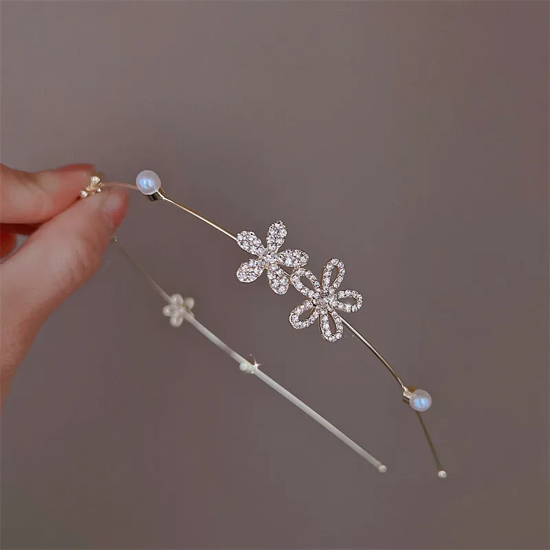 Luxury Girl Hairband Rhinestone Bow Women Headband Bridal Wedding Hair Accessories