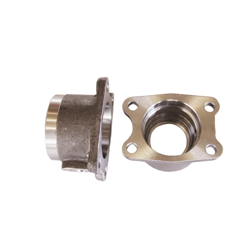 stainless steel round handrail tube flange base