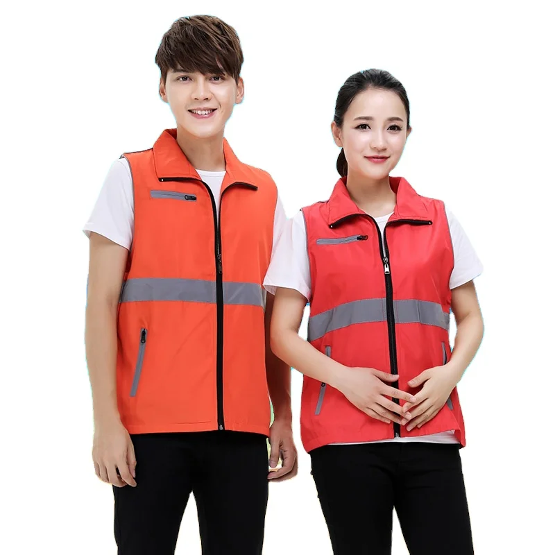 Фабричная оптовая продажа, жилет из 100% полиэстера с несколькими карманами, индивидуальный печатный логотип для рыбалки/безопасности/активного отдыха, светоотражающий жилет