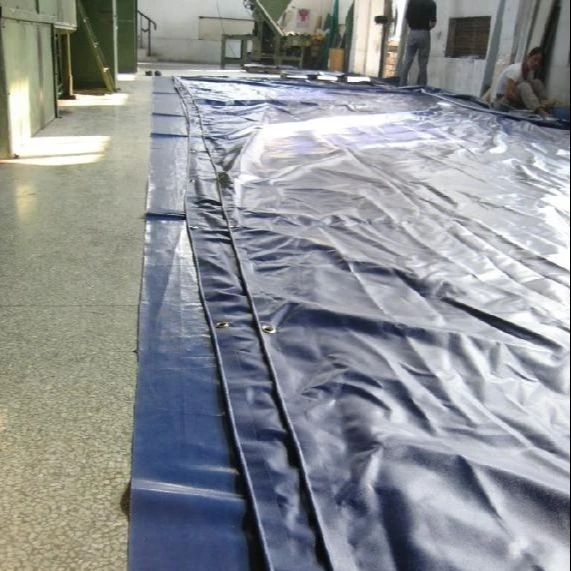Tarp Lumber Tarp for Trucks Coated Polyester Fabric Tarpaulin Truck Vinyl Heavy Duty Canvas PVC Heavy Duty 650gsm Blue Woven