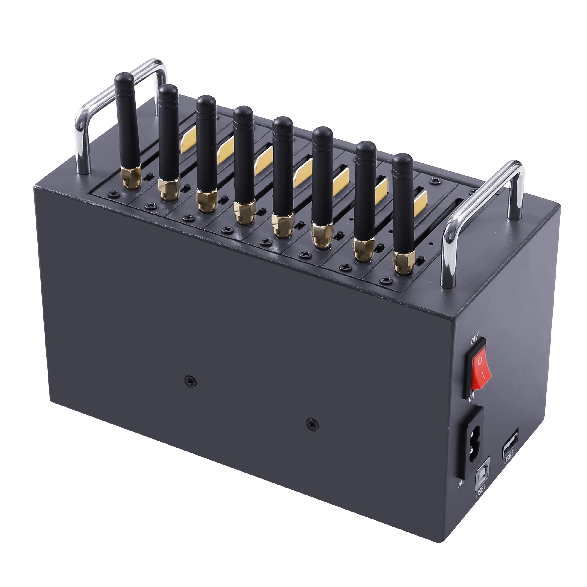 Skyline Voip Products Multi Sim 8 Port Gsm Modem Pool For Bulk Sms Sending 8 Ports Sim Box