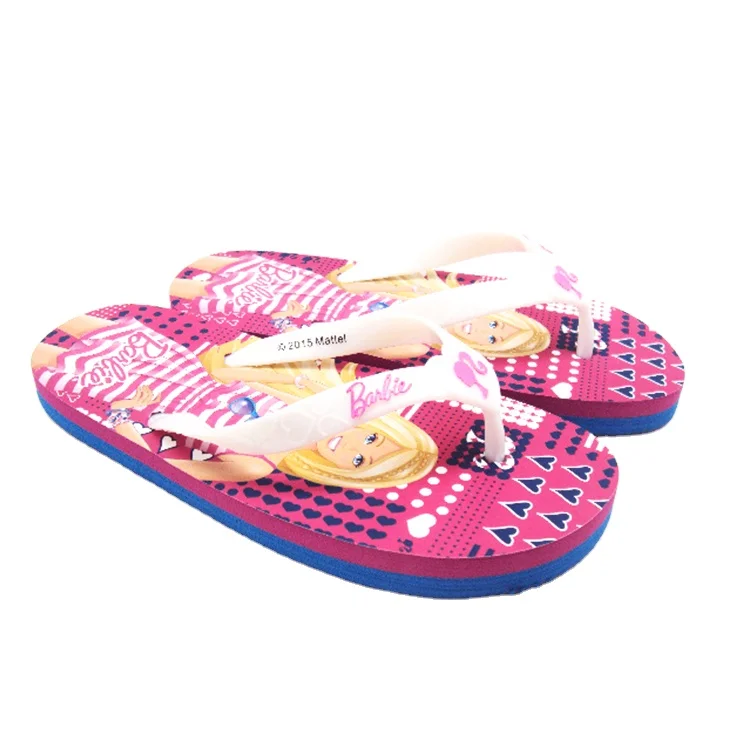 Cute Design Flip Flops Slippers Thermal Transfer Print Slippers for Kids