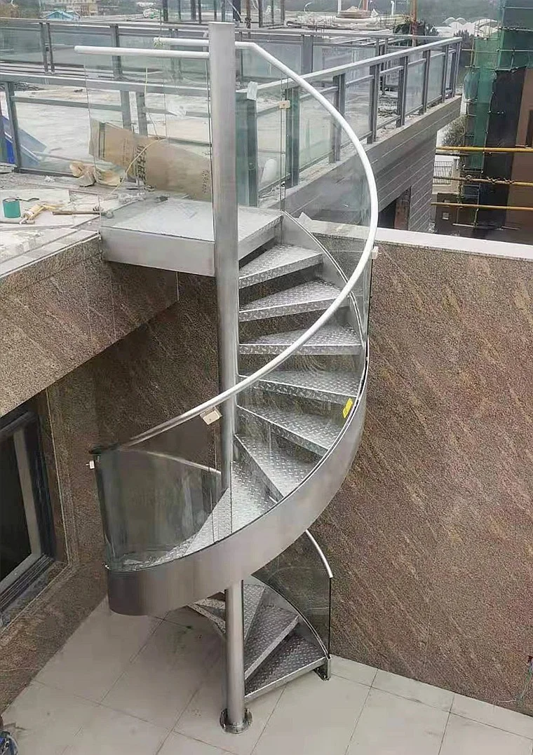 Cast Iron Used Outdoor Spiral Staircase External Spiral Stair Case Kit Stairway Modern Modular Steel Spiral Staircase