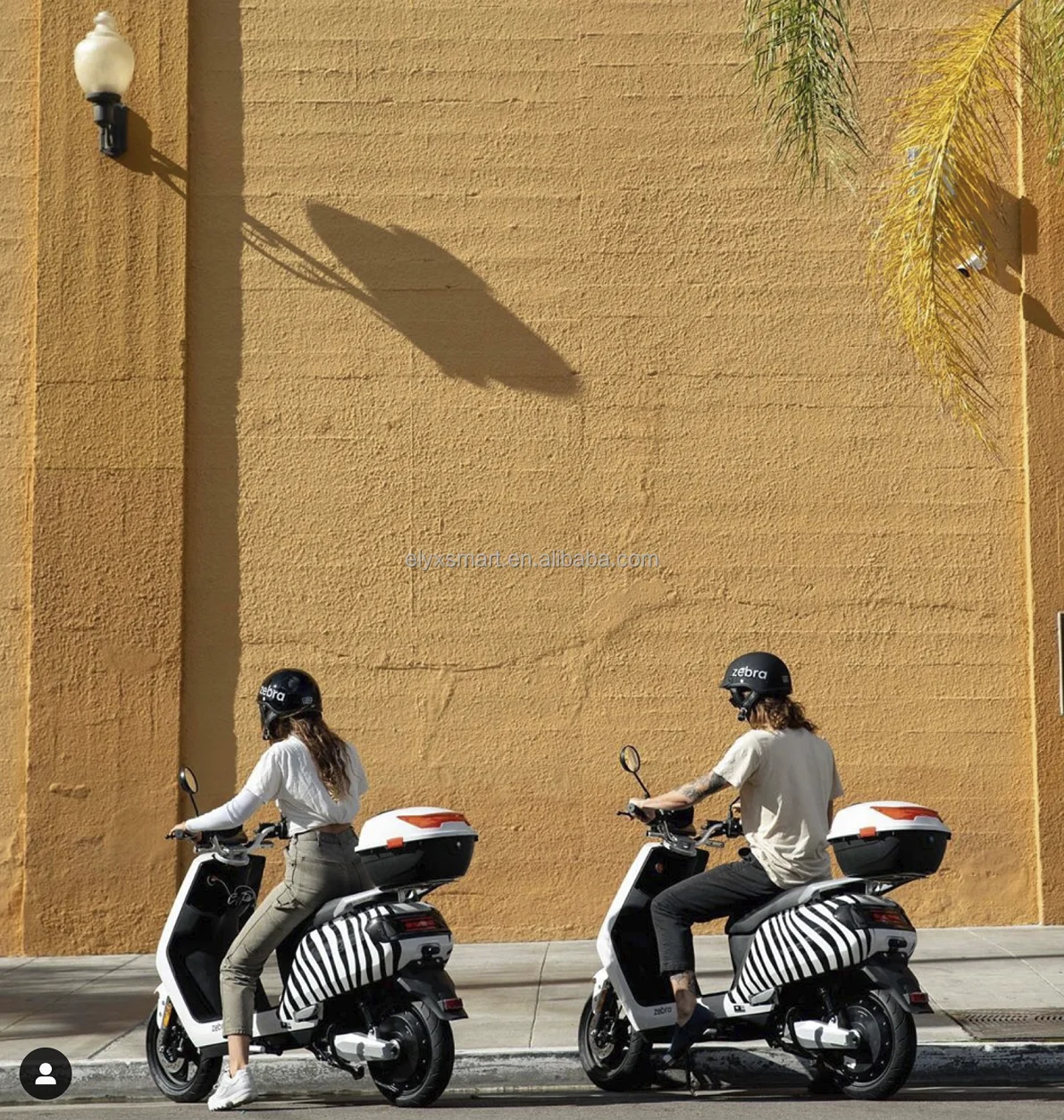 DAZZ 2000W Motor 60V30Ah Portable Lithium Battery Classic Style Commuting Electric Scooter Motorcycle