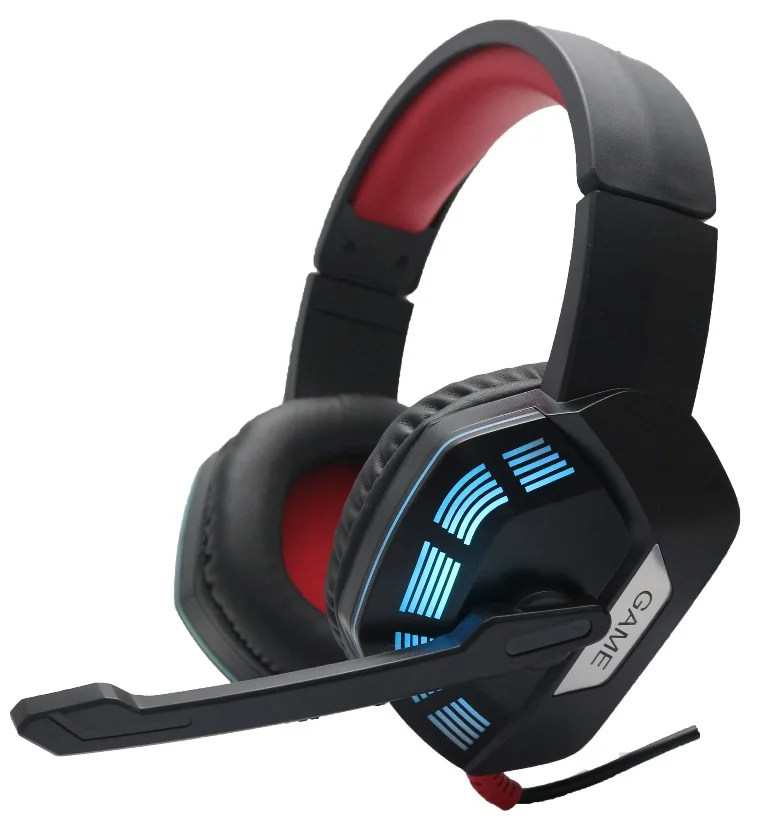 2020 Cheap Glowing OEM Wired Stereo Omnidirectional Gaming Headset