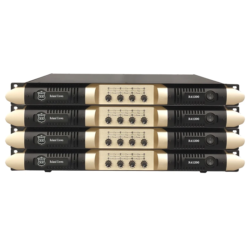 1U Manufacturer Hot-selling 4CH professional Hi-Fi-level digital (Class D) professional stage audio digital power amplifier