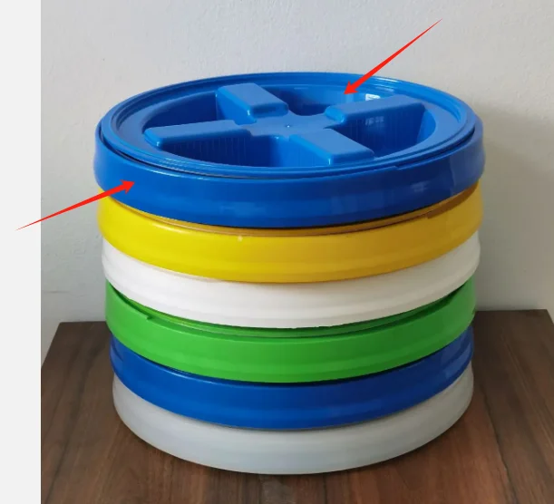 5 Gallon/20L Plastic pail/barrels with plastic or metal handle, flat or gamma lid