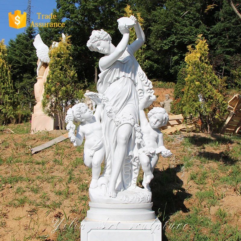 Stone Marble Sitting Girl Statue For Sale (YL-R850)