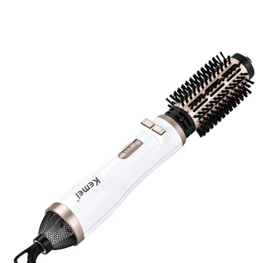 Kemei KM-8020 Fast Heating Hair Dryer Dual Purpose for Straightening and Curling Temperature Regulation Comb Wholesale