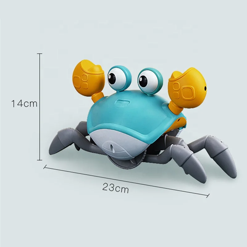 Pet Product Wholesale New Good Quality Playing Interactive Electric Induction Cute Crawling Crab Shaped Pet Toys
