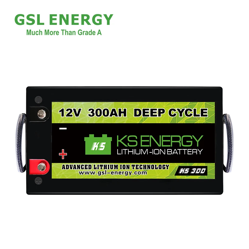 GSL ENERGY Deep Cycle Lifepo4 12V 50ah 75ah 100ah 200ah 300ah Lithium Battery For RV/Solar System/Yacht/Golf Carts/Marine