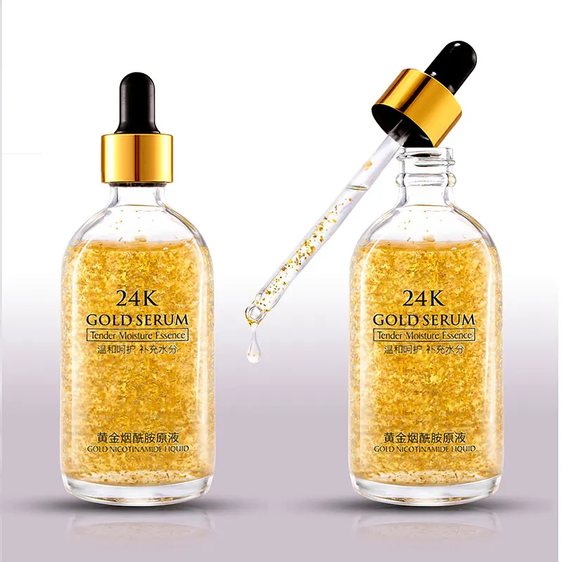 Private label Facial Collagen Moisturizing Essence Firming Anti-aging Anti-wrinkles 24K Gold serum