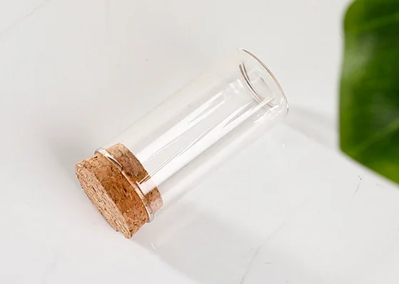 pincheng glass test tube with cork